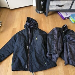 Champion 3 In 1 Boys Winter Coat Sz M